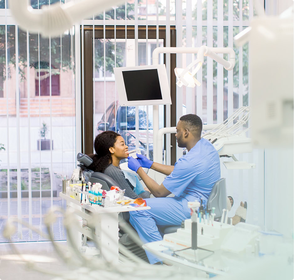 Dentist treating a patient at G Smiles Dentistry in Maumelle, AR